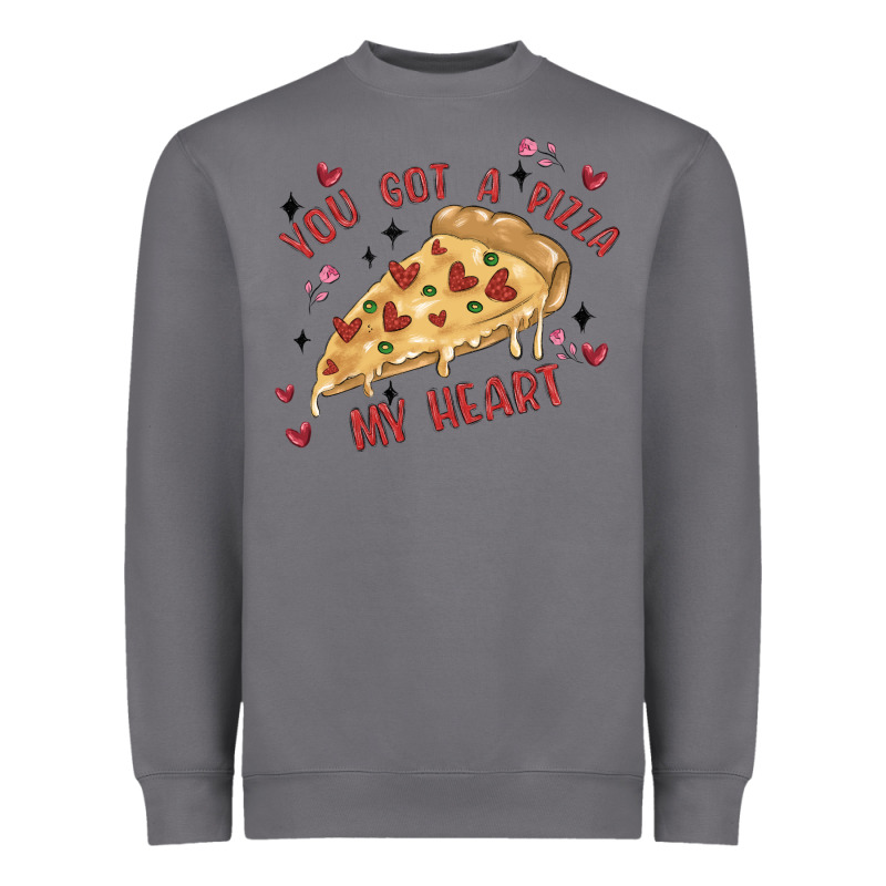 You Got A Pizza My Heart Heavyweight Sweatshirt by MaliasSmallBusiness | Teevron