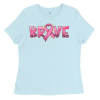Baby Blue brave with ribbon Ladies Tee - HRA Design Shop