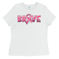 White brave with ribbon Ladies Tee - HRA Design Shop