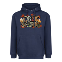 Navy Cozy season Fall Heavyweight Hoodie - NancyCooperArtShop