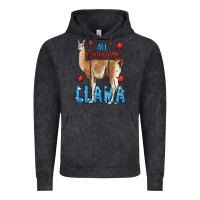 Vintage Black All American Llama Vintage Hoodie - LillyAllenDesigns