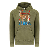 Vintage Olive All American Llama Vintage Hoodie - LillyAllenDesigns
