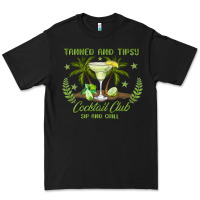 Black tanned and tipsy cocktail club sip and chill Premium Tee - JahusDesignShop