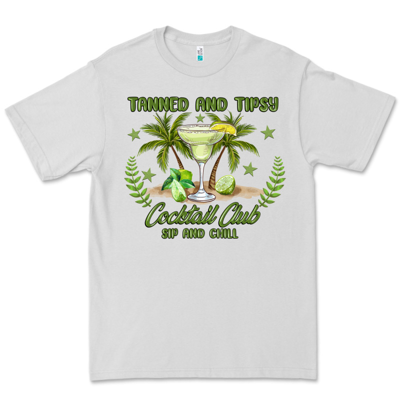 Tanned And Tipsy Cocktail Club Sip And Chill Premium Tee by JahusDesignShop | Teevron
