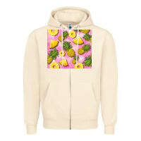 Sandshell pink pineapple Zipper Hoodie - BarkalooDesign