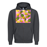 Smoke pink pineapple Zipper Hoodie - BarkalooDesign