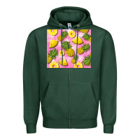 Sports Green pink pineapple Zipper Hoodie - BarkalooDesign