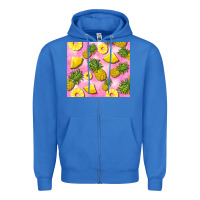 True Royal pink pineapple Zipper Hoodie - BarkalooDesign