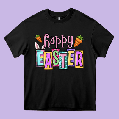 Easter Day Happy Easter Heavy Core Tee Designed By Oliviacreatesart