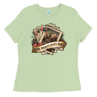 Matcha look pretty play dirty Ladies Tee - SublimationCraftShop
