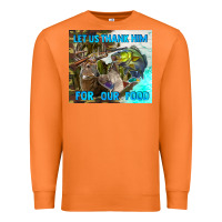 Carrot let us thank hım for our food Premium Sweatshirt - TumblerDesignByShophia