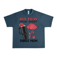 Midnight Navy hot mess always stressed dance mom Urban Heavy Tee - MaliasSmallBusiness