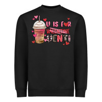 Black v is for valentine venti coffee cup Heavyweight Sweatshirt - MaliasSmallBusiness
