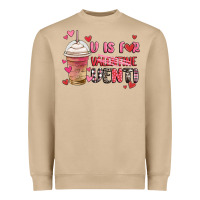 Mushroom v is for valentine venti coffee cup Heavyweight Sweatshirt - MaliasSmallBusiness