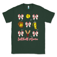 Sports Green softball coquette bow Classic Tee - JahusDesignShop