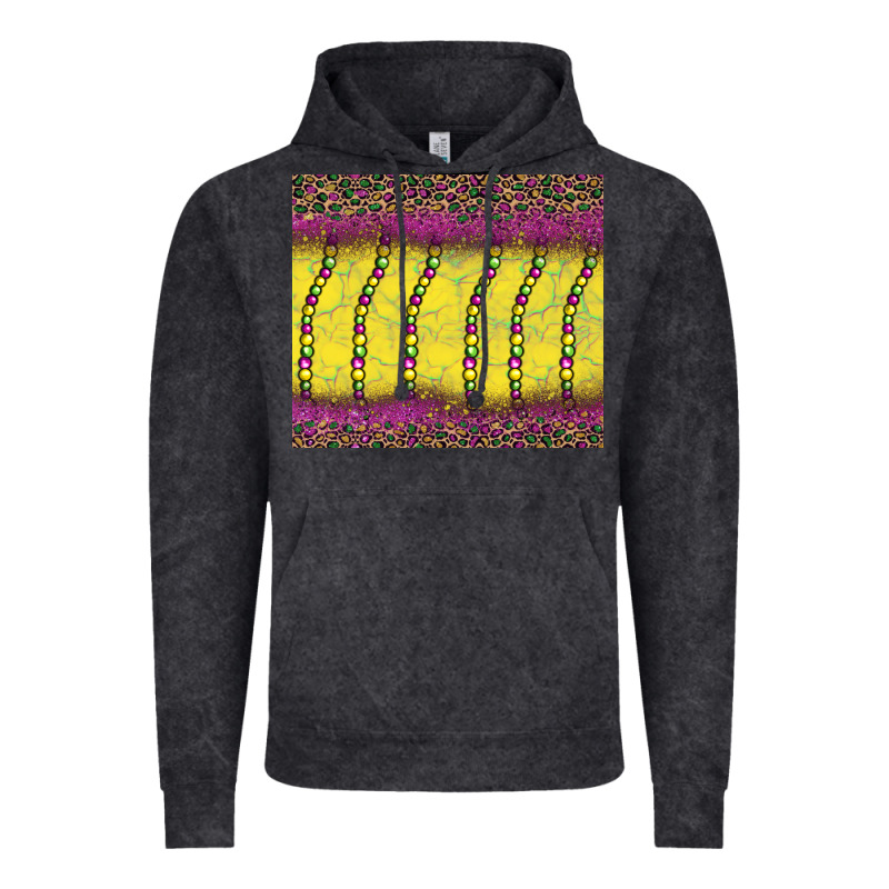 Mardi Gras Bead Leopard Vintage Hoodie by BarkalooDesign | Teevron