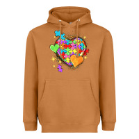 Meerkat Autism hearts Heavyweight Hoodie - NancyCooperArtShop