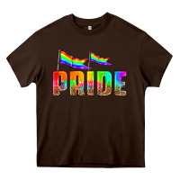 Chocolate Brown pride Heavy Core Tee - HRA Design Shop