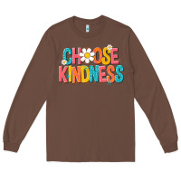 Chestnut choose kindness Long Sleeve Tee - NancyCooperArtShop