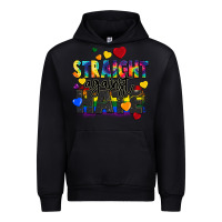 Black straight against hate Urban Hoodie - FaDigitalArtStudio