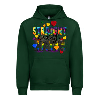 Forest Green straight against hate Urban Hoodie - FaDigitalArtStudio