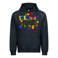 Navy straight against hate Urban Hoodie - FaDigitalArtStudio