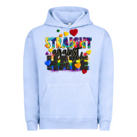 Pigment Grape Ice straight against hate Urban Hoodie - FaDigitalArtStudio