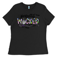 Black Perfectly Wicked Ladies Tee - CowhideDigitalArt