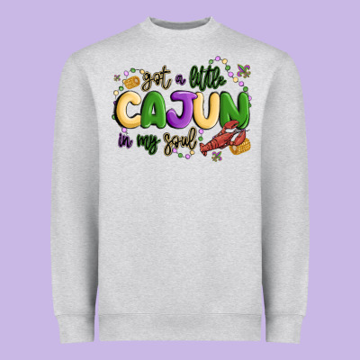 Got A Little Cajun In My Soul Heavyweight Sweatshirt Designed By Maliassmallbusiness