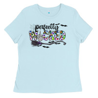 Baby Blue Perfectly Wicked Ladies Tee - CowhideDigitalArt