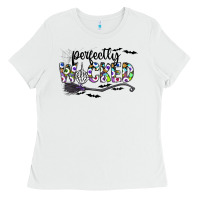 White Perfectly Wicked Ladies Tee - CowhideDigitalArt