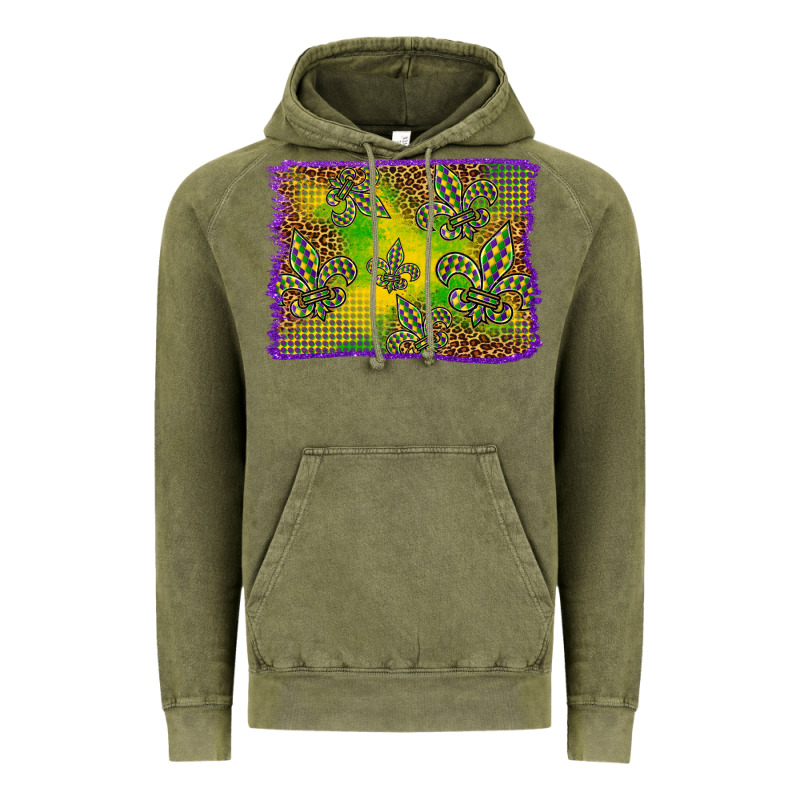 Mardi Gras Background Vintage Hoodie by BarkalooDesign | Teevron