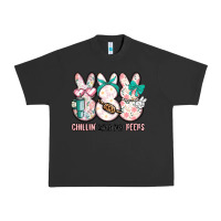 Pigment Black easter chilling with my peeps bunny Urban Heavy Tee - MaliasSmallBusiness