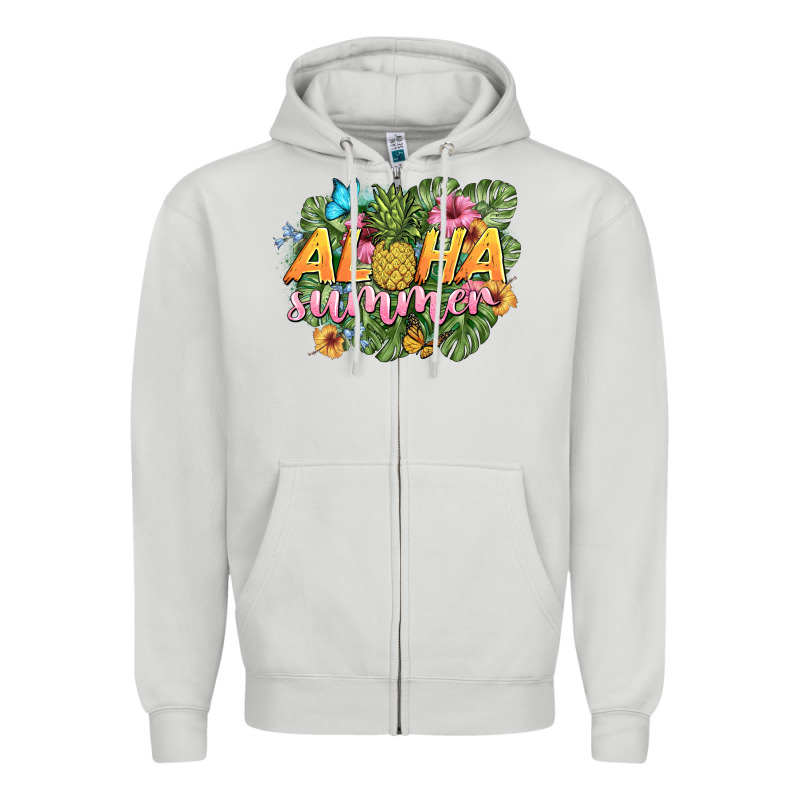 Aloha Summer Zipper Hoodie by BarkalooDesign | Teevron