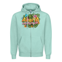 Seafoam aloha summer Zipper Hoodie - BarkalooDesign