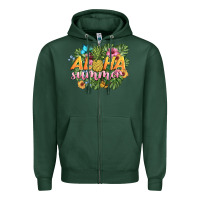 Sports Green aloha summer Zipper Hoodie - BarkalooDesign