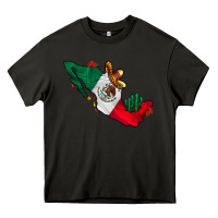 Asphalt mexico Heavy Core Tee - CowhideDigitalArt