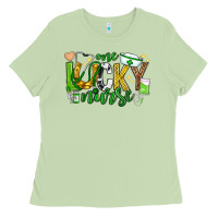 Matcha st patricks day one lucky nurse Ladies Tee - Neo Western