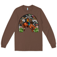 Chestnut rodeo cowboy rainbow Long Sleeve Tee - JahusDesignShop