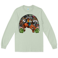 Matcha rodeo cowboy rainbow Long Sleeve Tee - JahusDesignShop