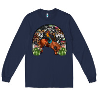 Navy rodeo cowboy rainbow Long Sleeve Tee - JahusDesignShop