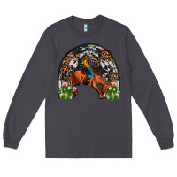 Smoke rodeo cowboy rainbow Long Sleeve Tee - JahusDesignShop