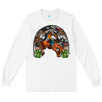 White rodeo cowboy rainbow Long Sleeve Tee - JahusDesignShop