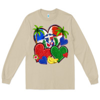Mushroom dominican repuclic hearts Long Sleeve Tee - NancyCooperArtShop