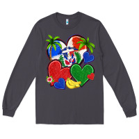 Smoke dominican repuclic hearts Long Sleeve Tee - NancyCooperArtShop