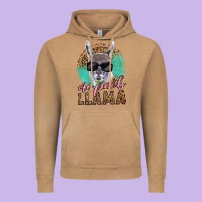Western No Prob Llama Vintage Hoodie Designed By Lillyallendesigns