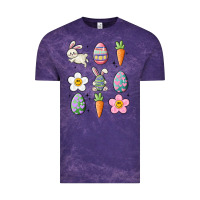 Cloud Purple easter doodles Vintage Tee - MaliasSmallBusiness