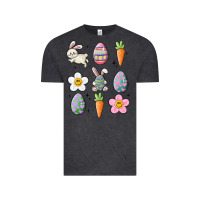 Vintage Black easter doodles Vintage Tee - MaliasSmallBusiness
