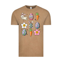Vintage Coffee easter doodles Vintage Tee - MaliasSmallBusiness