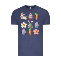 Vintage Denim easter doodles Vintage Tee - MaliasSmallBusiness